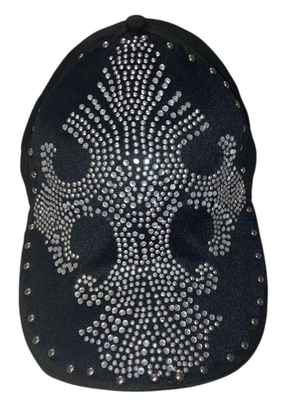 Women's Rhinestone Studded Baseball Cap - Sparkle Accent Hat